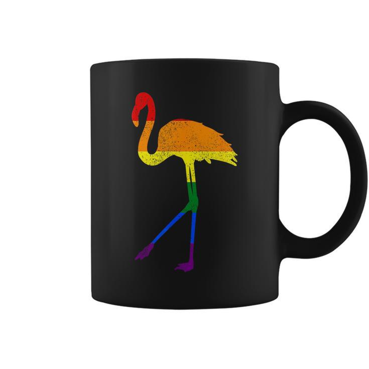 Flamingo Gay Pride Lgbtq Supporter Fans Rainbow Ally  Coffee Mug