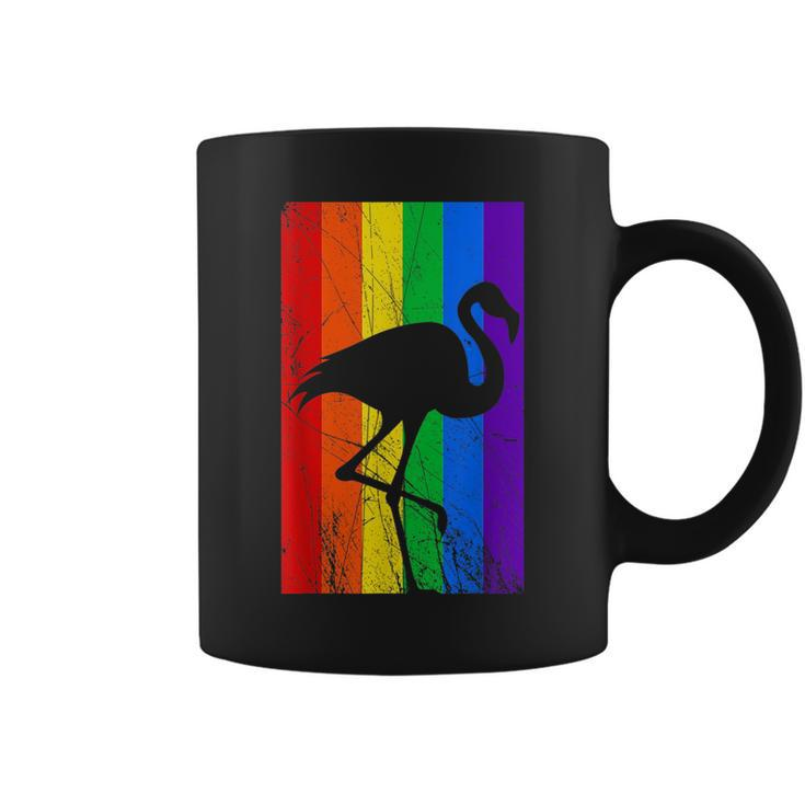 Flamingo Lgbt Pride  | Rainbow Flag Gay Lesbian   Coffee Mug