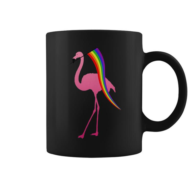 Flamingo - Rainbow Flag Lesbian Lgbtq Gay Pride Month Gift  Coffee Mug