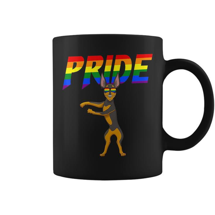 Flossing Doberman Pinscher Lesbian Gay Lgbt Pride  Coffee Mug