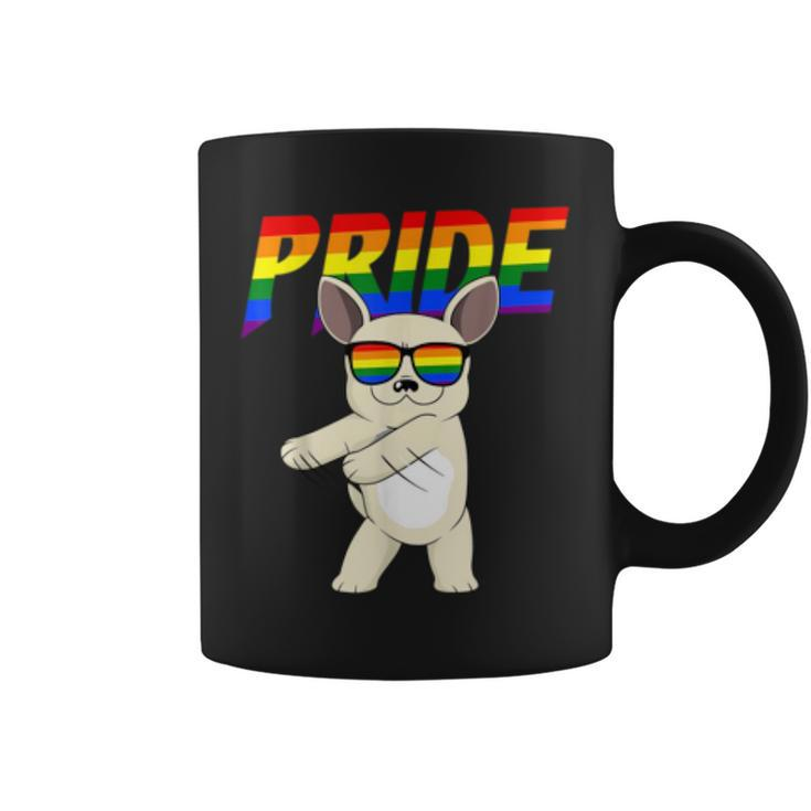 Flossing French Bulldog Lesbian Gay Lgbt Pride  Gifts Coffee Mug