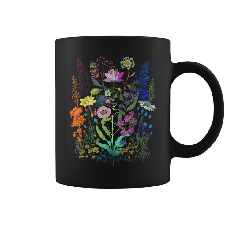 Flower Graphic For Wildflower Floral Gardening Lover Coffee Mug