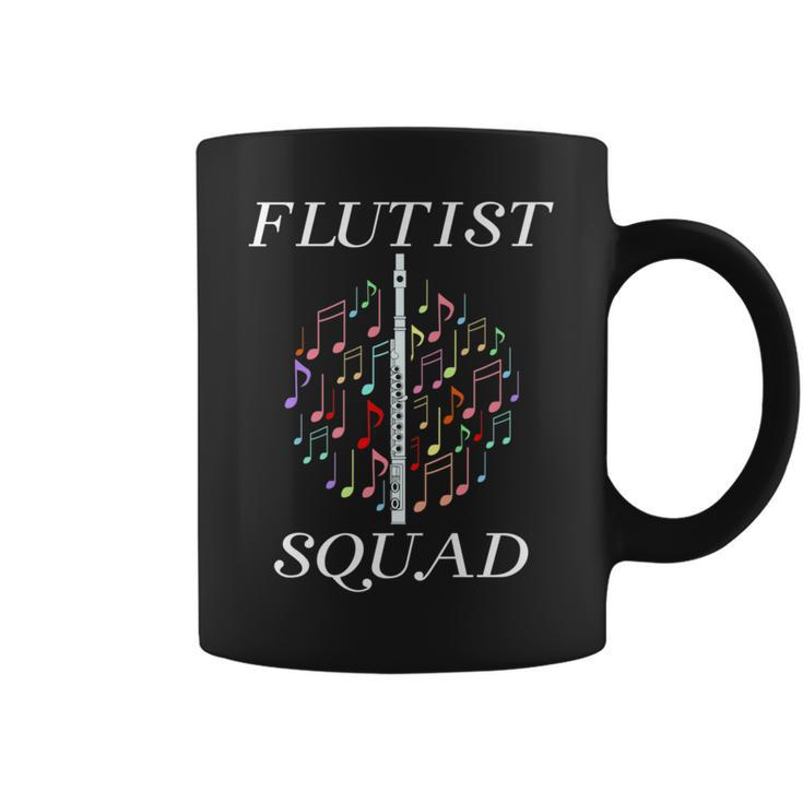Flutist Squad Orchestra Musician Flute Player Coffee Mug
