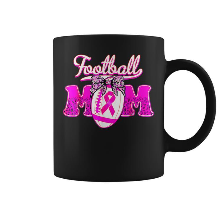 Football Cheer Mom Pink For Breast Cancer Warrior Coffee Mug