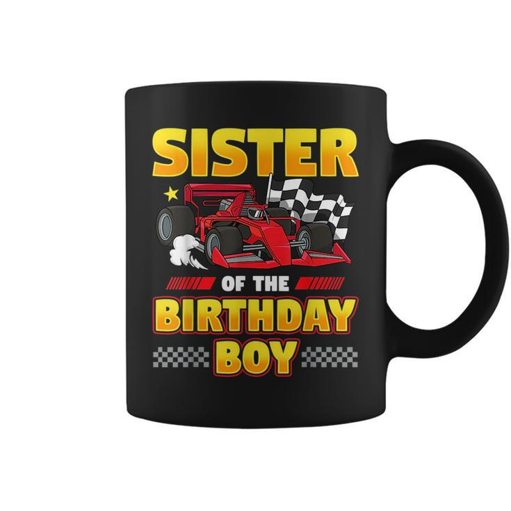 Formula Race Car Sister Of Birthday Boy Party Racing Gifts For Sister Funny Gifts Coffee Mug