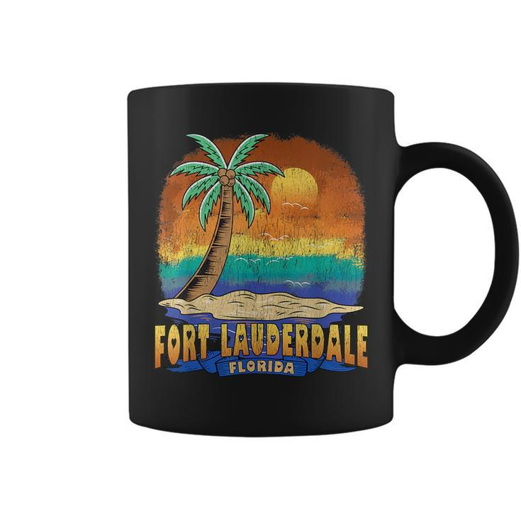 Fort Lauderdale Florida | Vintage Distressed Souvenir  Coffee Mug
