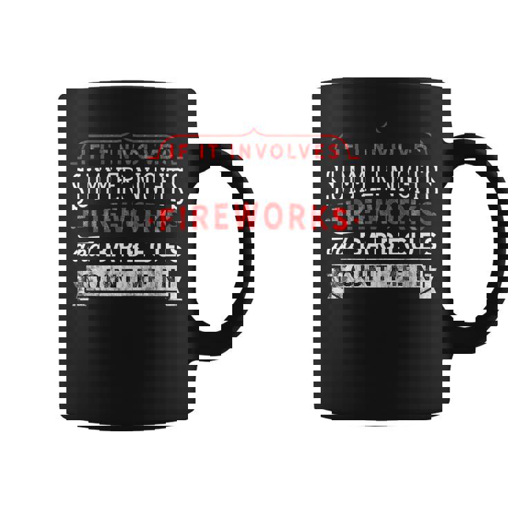 Fourth Of July Summer Nights Fireworks Bbq Celebrate 4Th   Summer Funny Gifts Coffee Mug