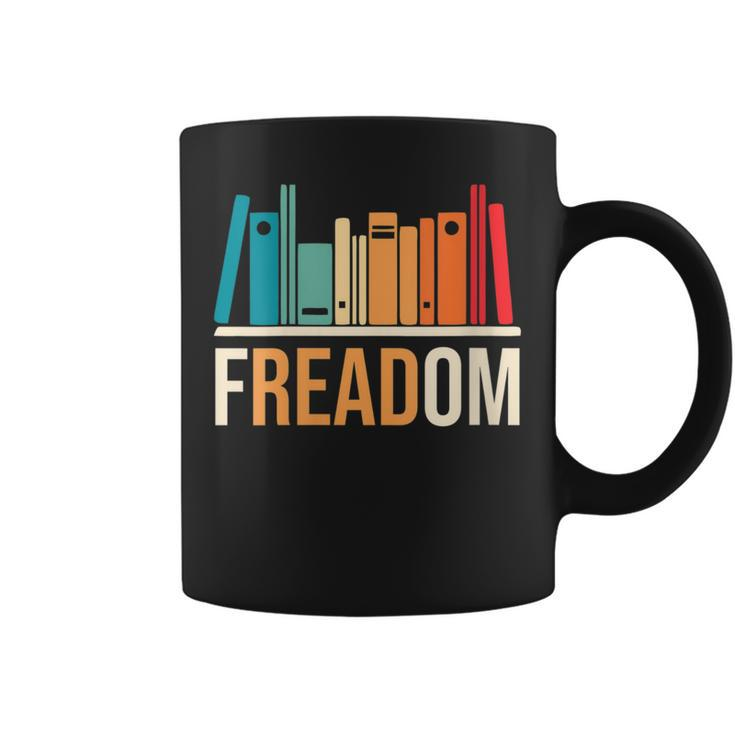 Freadom Anti Ban Books Freedom To Read Book Lover Reading Gift For Womens Coffee Mug
