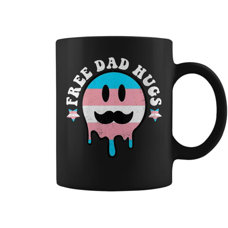 Free Dad Hugs Smile Face Trans Daddy Lgbt Fathers Day  Gift For Womens Gift For Women Coffee Mug