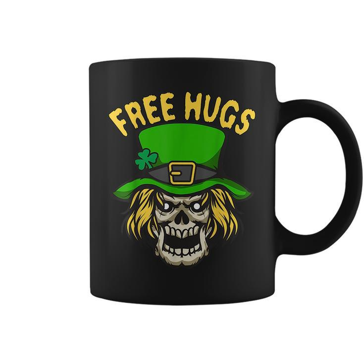 Free Hugs From Scary Leprechaun For St Patrick Halloween  Coffee Mug