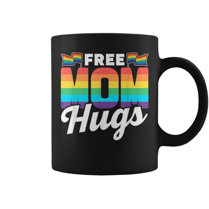 Free Mom Hugs Rainbow Gay Lgbtq Pride Proud Mother Mommy  Coffee Mug