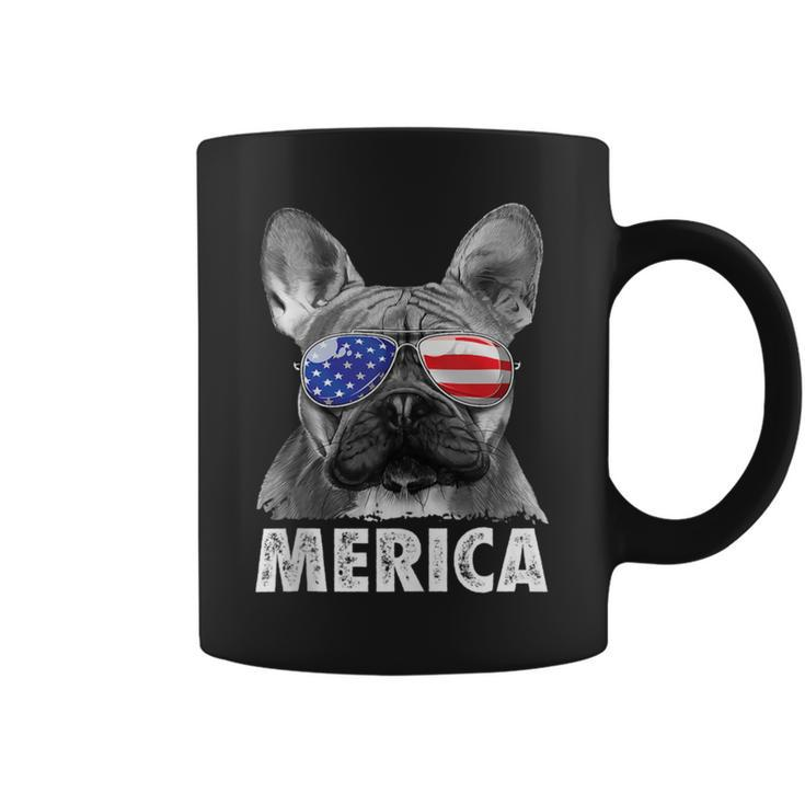 French Bulldog 4Th Of July Merica   American Flag Coffee Mug