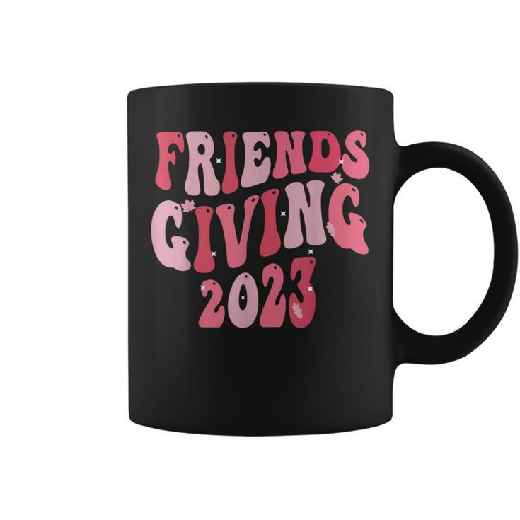 Friends Giving 2023 Thanksgiving Friendsgiving Retro Groovy Coffee Mug