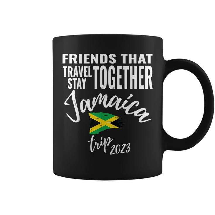 Friends That Travel Together Jamaica Girls Trip 2023 Group  Coffee Mug