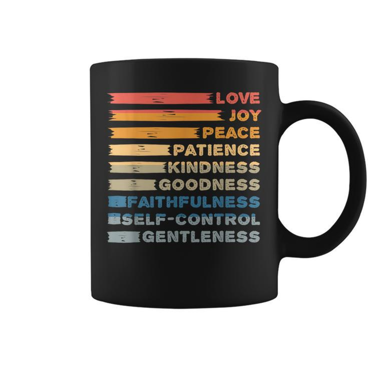 Fruit Of The Spirit Christian Bible Verse Love Joy Peace Coffee Mug