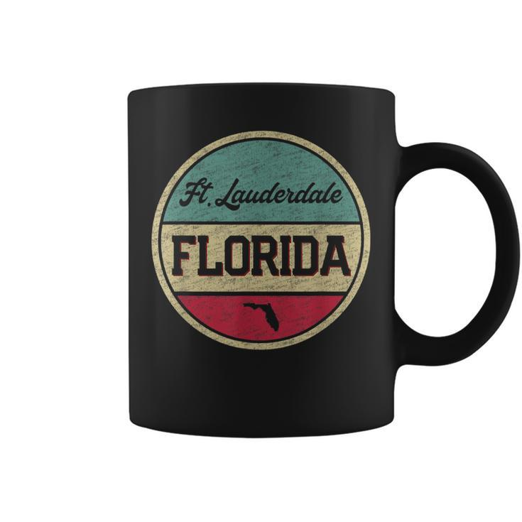 Ft Fort Lauderdale Florida Vintage 70S 80S Retro Style  Coffee Mug