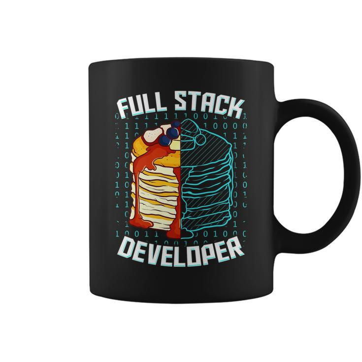 Full Stack Developer Pancake Web Coder Programmer Coffee Mug