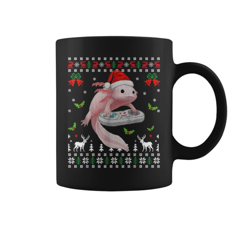 Fun Axolotl Gamer Axolotl Lover Ugly Christmas Sweater Coffee Mug