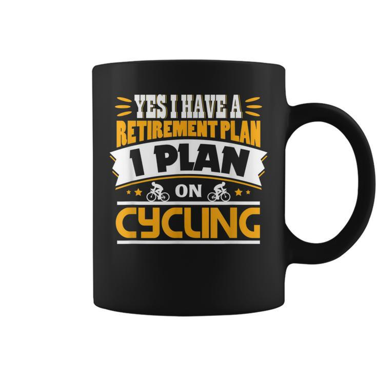 Fun Bike Cyclist Rider Cycle Pensioner Retire Plan Coffee Mug
