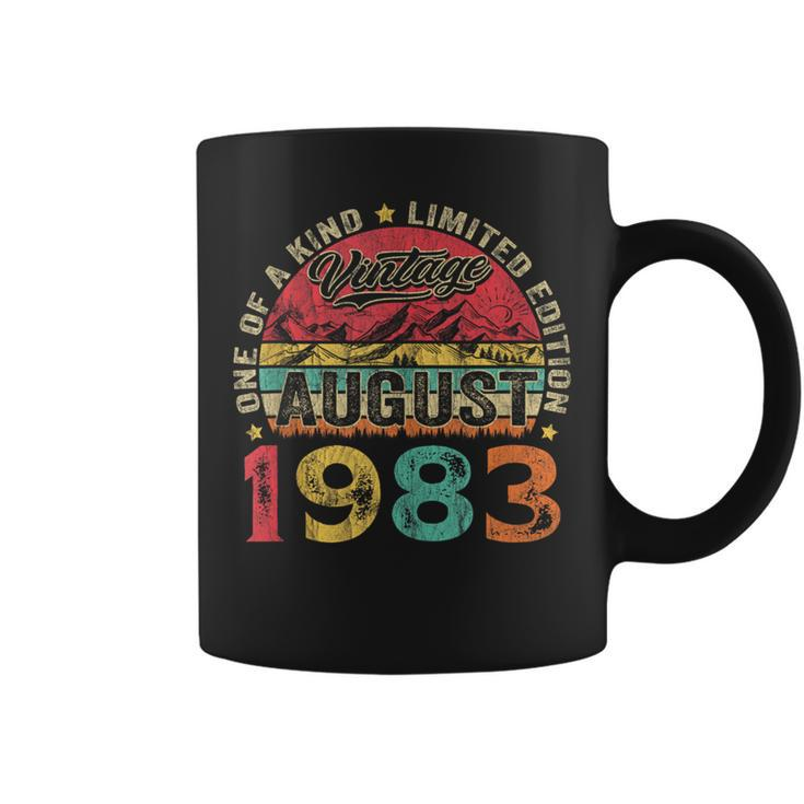 40 Years Old August 1983 Vintage 40Th Birthday Coffee Mug