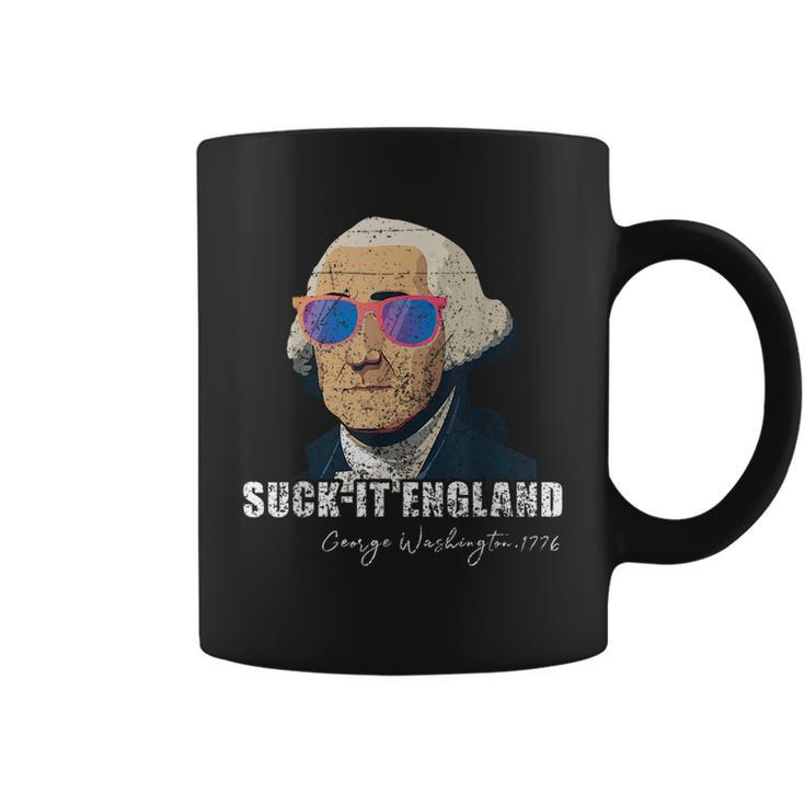 Funny 4Th Of July George Washington 1776 Suckit England 1776 Funny Gifts Coffee Mug