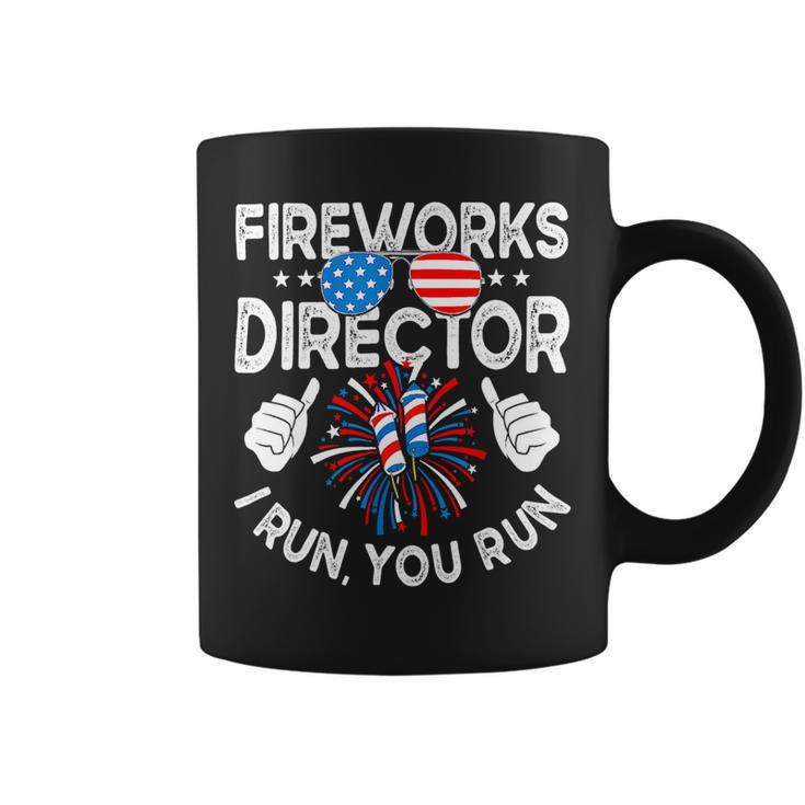 Funny 4Th Of July Shirts Fireworks Director If I Run You Run Coffee Mug