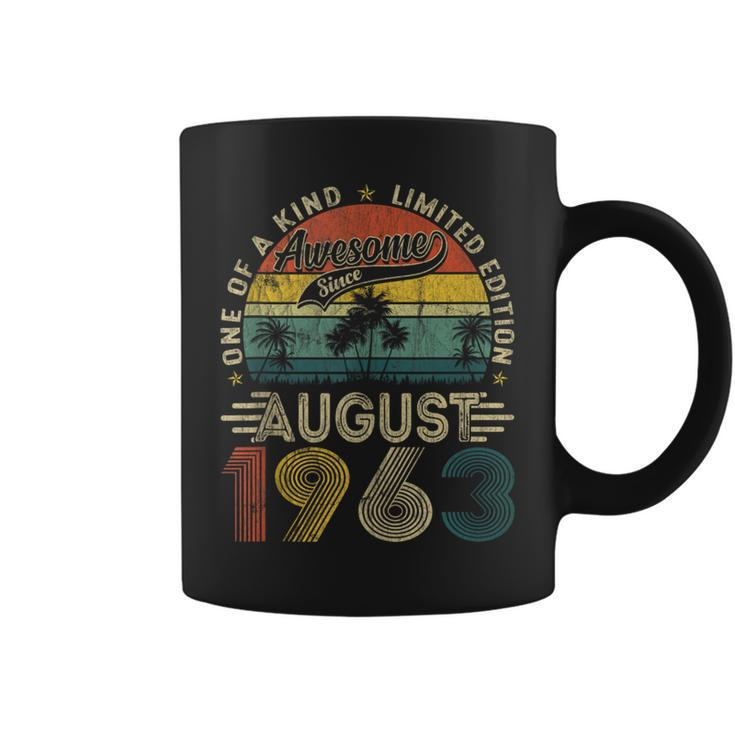 Funny 60 Years Old August 1963 Vintage Retro 60Th Birthday  Coffee Mug