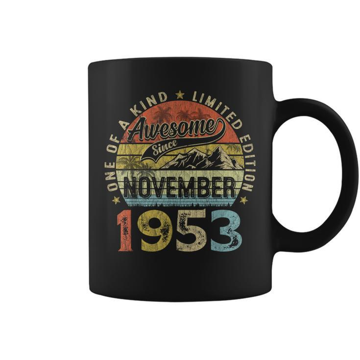 70 Years Old November 1953 Vintage 70Th Birthday Coffee Mug