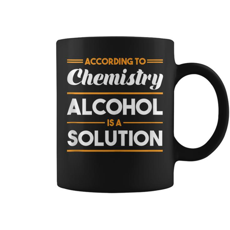 Funny Alcohol Is A Solution Craft Beer Brewer Gift Men Women  Coffee Mug