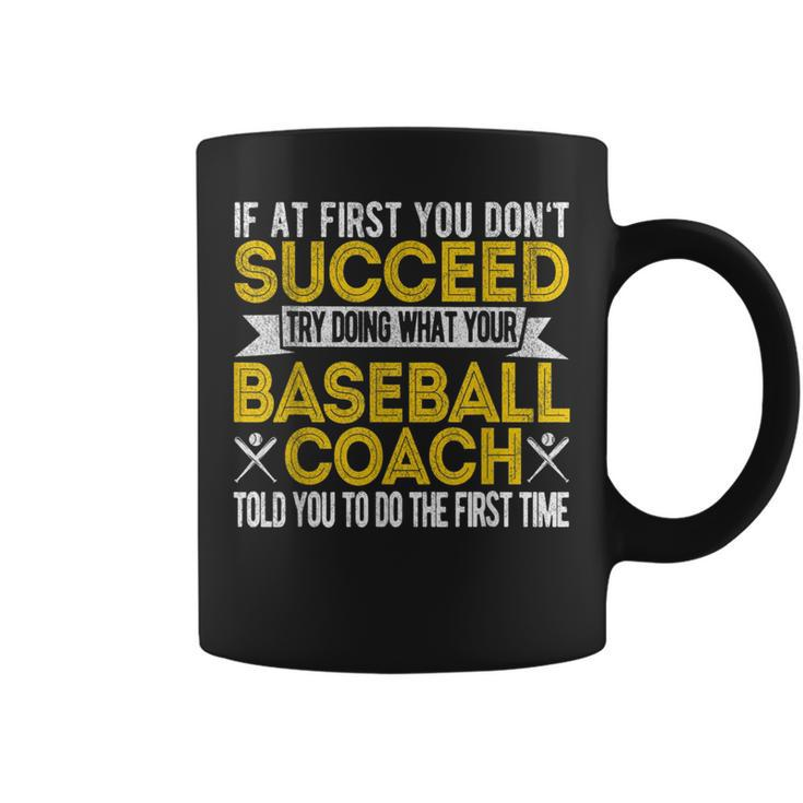 Funny Baseball Coach Baseball Team Coach Retro  Coffee Mug