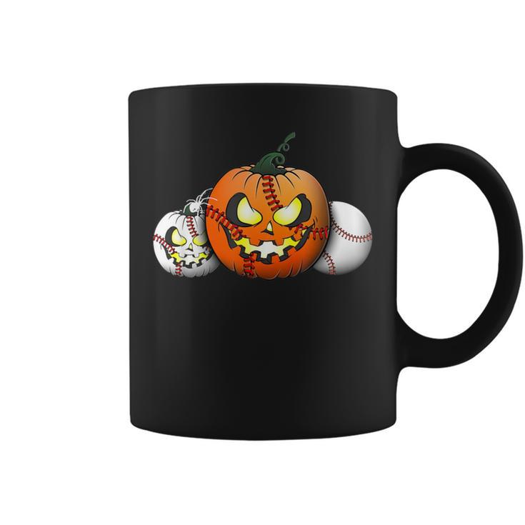 Baseball Coach Teacher 2023 Pumpkin Halloween Baseball Coffee Mug