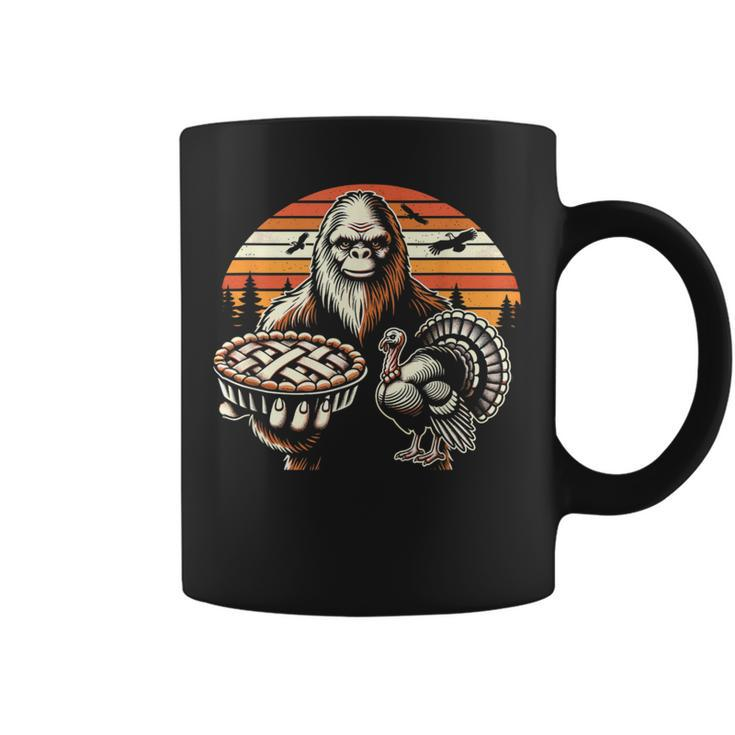 Bigfoot Sasquatch Turkey Thanksgiving Coffee Mug