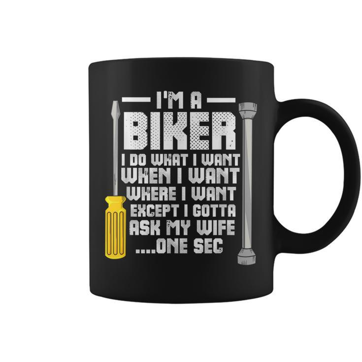 Funny Biker  For A Motorcycle Lover Gift For Mens Coffee Mug
