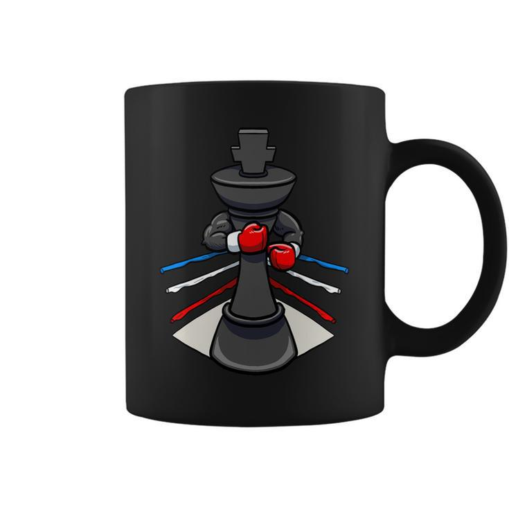 Funny Boxing Chess Piece Boxer Boxing Gloves King Coffee Mug