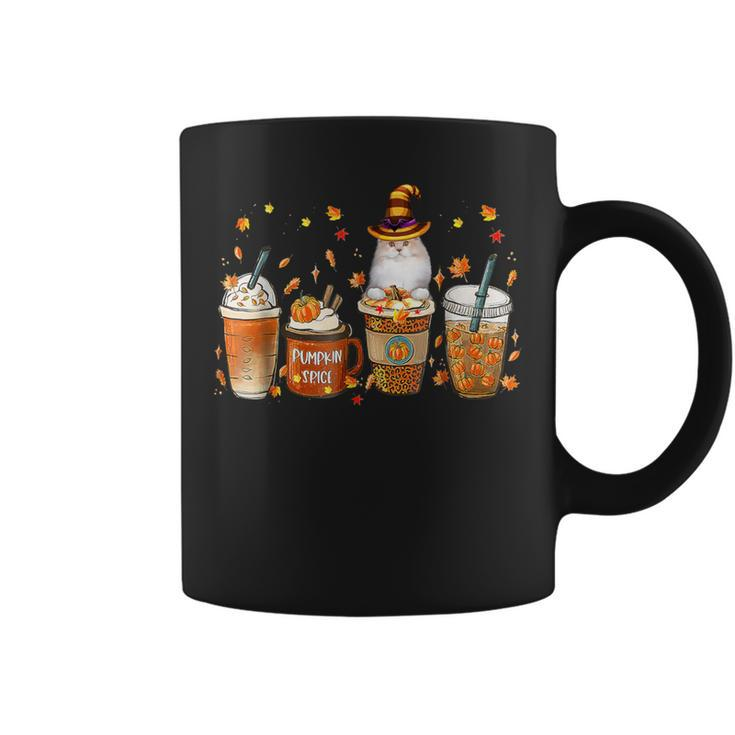 British Longhair Cat Fall Coffee Pumpkin Spice Latte Coffee Mug