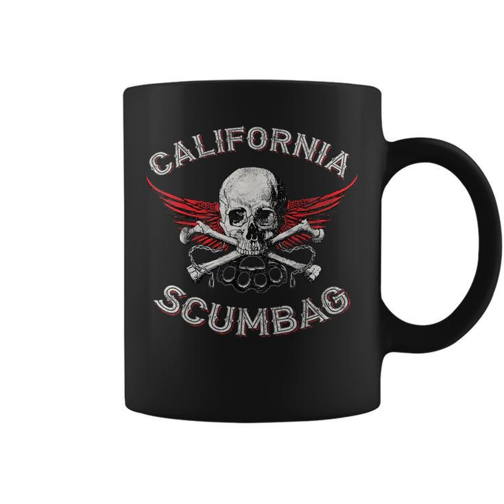 Funny California  Scumbag Vintage Distressed Biker Coffee Mug