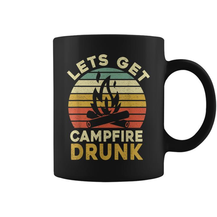 Camping Drinking Lets Get Campfire Drunk Coffee Mug
