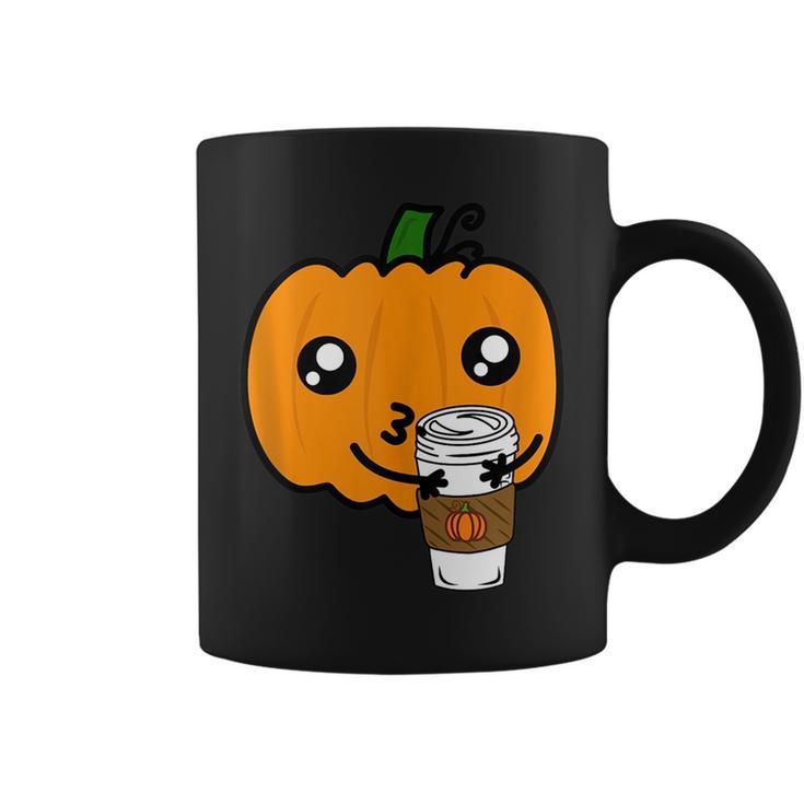 Funny Cannibalism Pumpkin Spice Latte Scary Pumpkin Cannibal  Coffee Mug