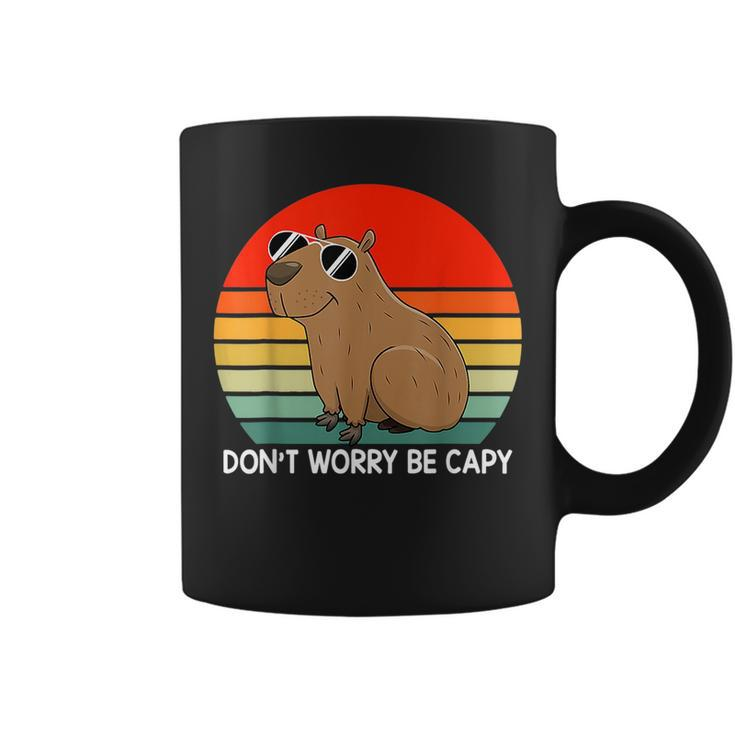 Funny Capybara Dont Be Worry Be Capy Funny Capybara Costume  Coffee Mug