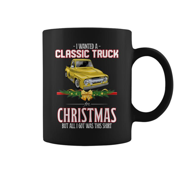 Car Guy Christmas Gag For Mechanic's Old Pickup Truck Coffee Mug