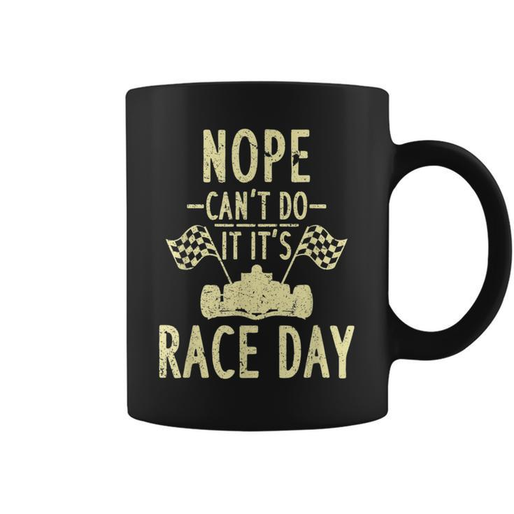 Funny Car Racing Its Race Day Dragcar Gift Racing Funny Gifts Coffee Mug