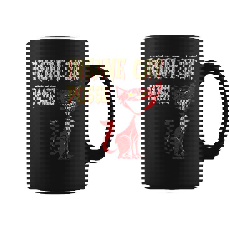 Cat Insane Cats Posse Scary Kitten Clown Horror Scary Coffee Mug Cat Insane Cats Posse Scary Kitten Clown Horror Scary Coffee Mug