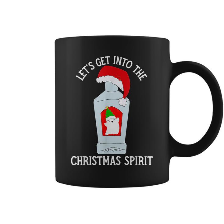 Funny Christmas Alcohol Pun Get Into The Christmas Spirit Coffee Mug |  Mazezy