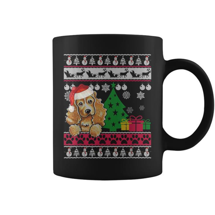 Cocker Spaniel Christmas Ugly Sweater Dog Lover Xmas Coffee Mug