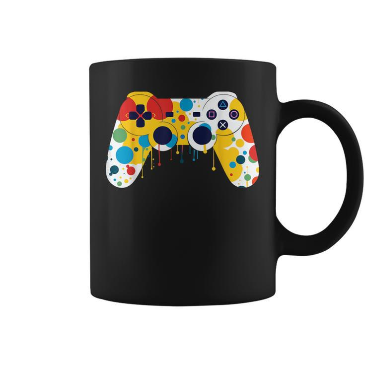 Colourful Polka Dot International Dot Day Video Game Coffee Mug