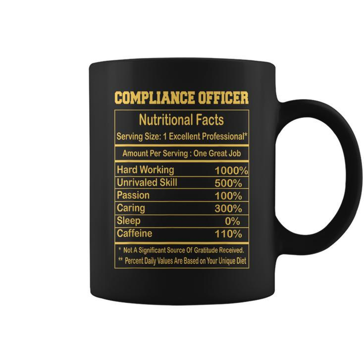 Compliance Officer Nutritional Facts Motivational Quot Coffee Mug