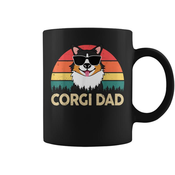Funny Corgi Dad Pembroke Welsh Tricolor Corgi Gift For Lover  Coffee Mug