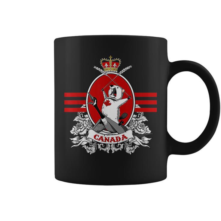 Funny Country Canada Screaming Beaver Mable Leaf Canadian  Coffee Mug