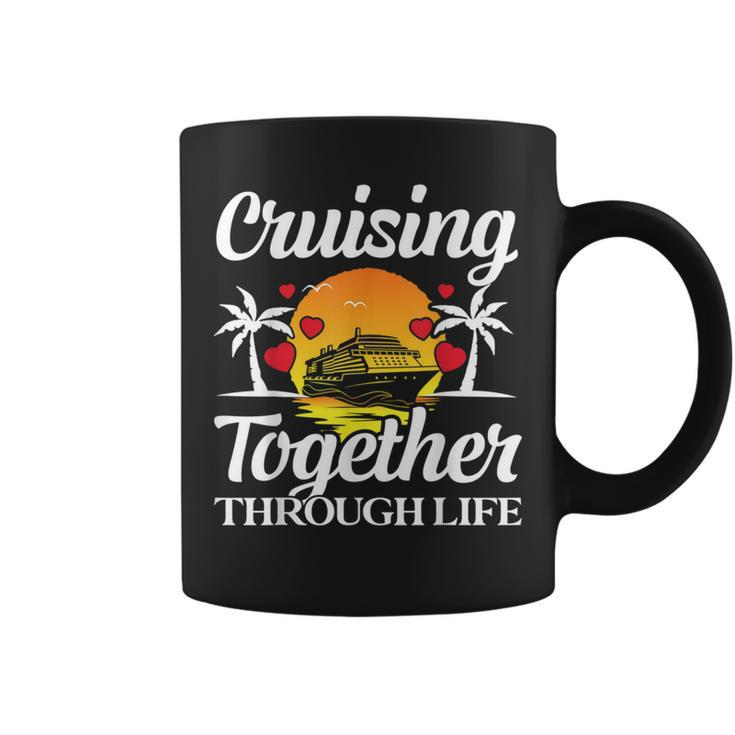 Couple Cruise Cruising Together Through Life Coffee Mug