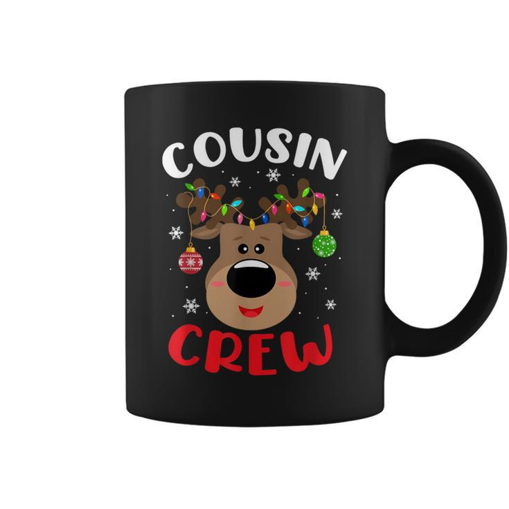 Cousin Crew Cute Reindeer Family Matching Pajama Xmas Coffee Mug